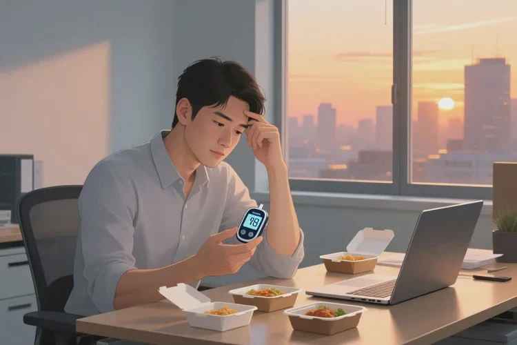 34岁中餐血糖12.4是怎么回事(图1)