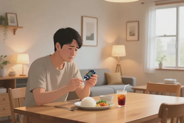 34岁中餐血糖19.5是怎么回事(图1)