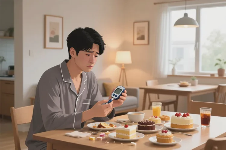 34岁晚餐血糖23.4是怎么回事(图1)