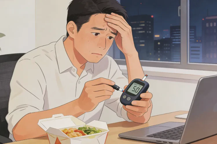 34岁晚餐血糖30.4是怎么回事(图1)