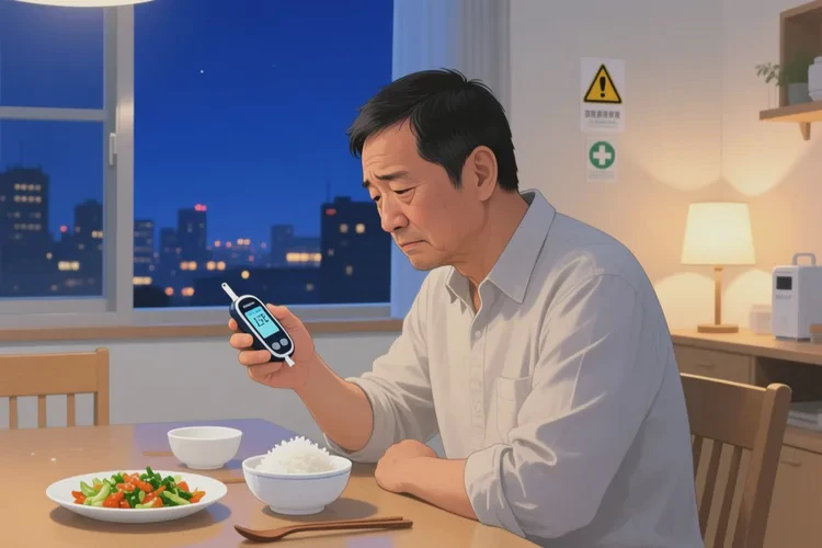 34岁晚餐血糖12.8是怎么回事(图1)