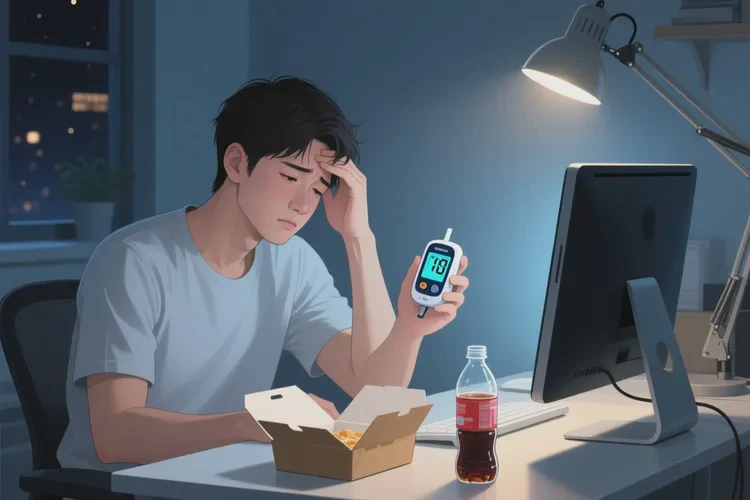 31岁晚上血糖21.4是怎么回事(图1)