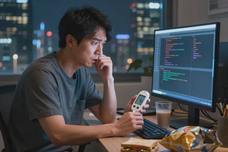 34岁晚餐血糖25.0是怎么回事(图1)