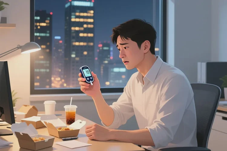 34岁晚餐血糖21.5是怎么回事(图1)