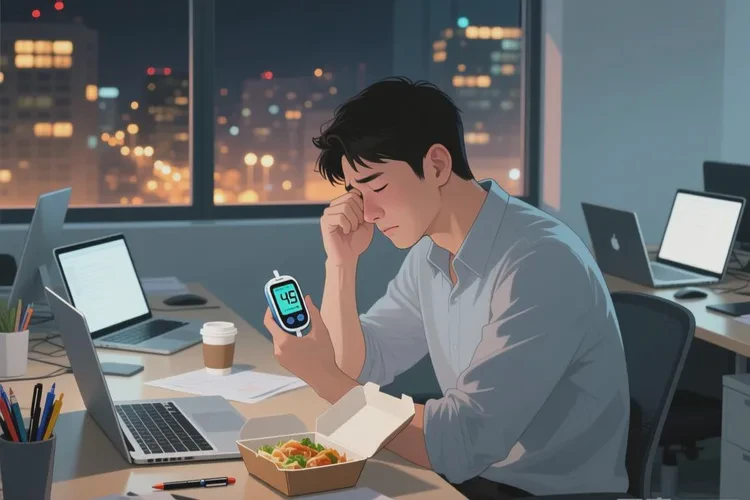 34岁晚餐血糖11.1是怎么回事(图1)