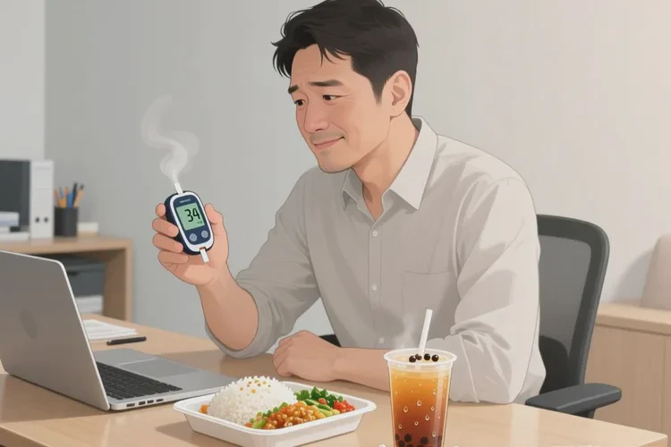 34岁中餐血糖8点6是怎么回事(图1)