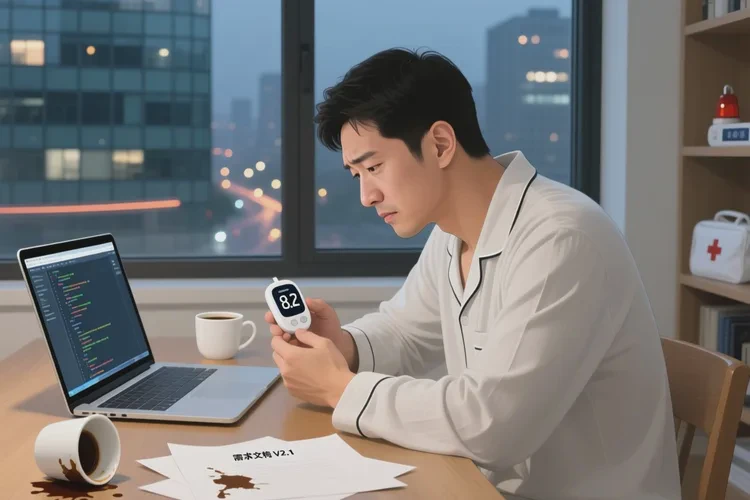 34岁晚上血糖12点7是怎么回事(图1)