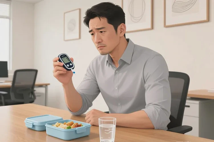 34岁中餐血糖8点5是怎么回事(图1)