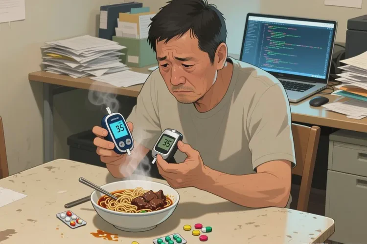 35岁晚餐血糖22.3是怎么回事(图1)