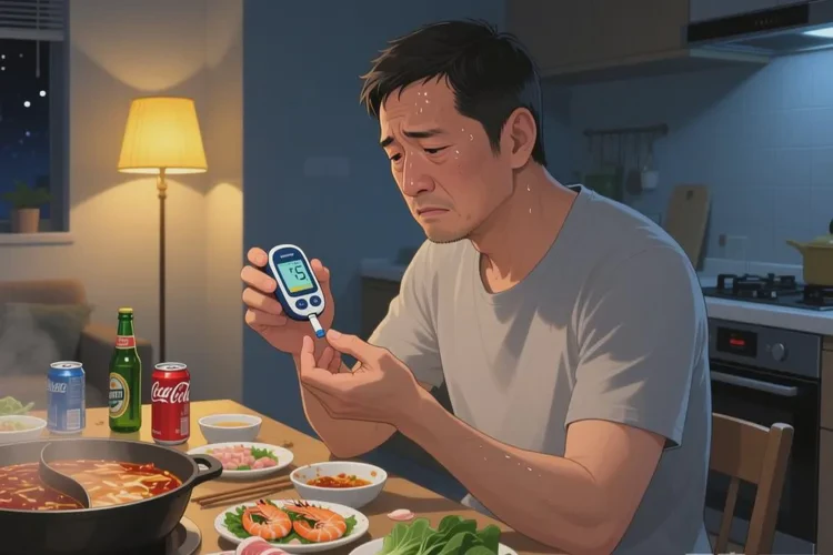 35岁晚餐血糖28.1是怎么回事(图1)