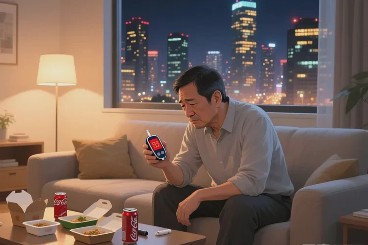 35岁晚餐血糖25.8是怎么回事(图1)