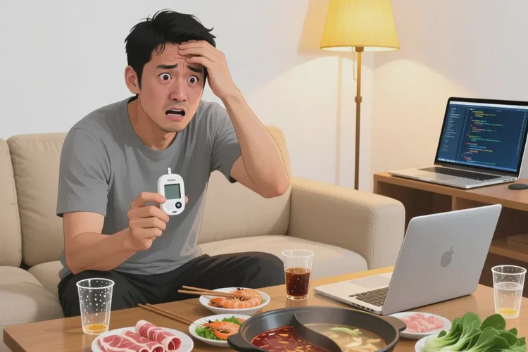 35岁晚餐血糖20.4是怎么回事(图1)