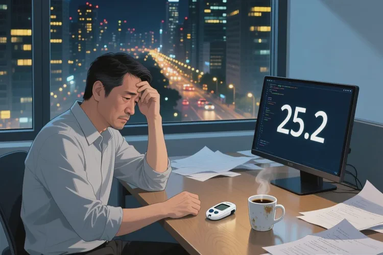 35岁早上空腹血糖25.2是怎么回事(图1)