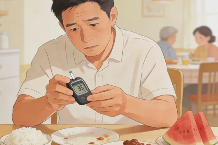 35岁晚餐血糖13点3是怎么回事(图1)