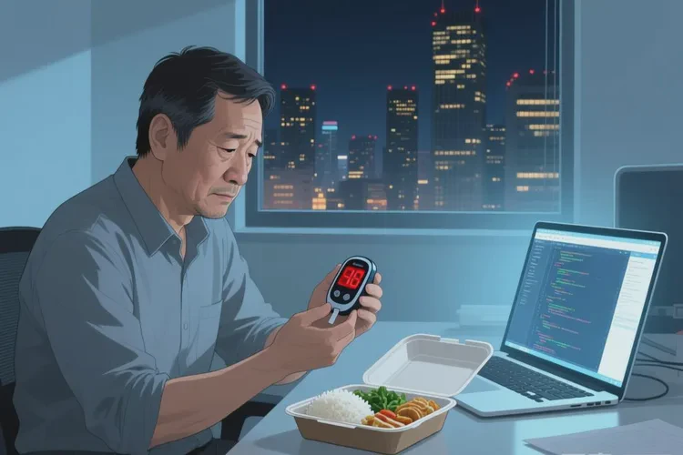 35岁晚餐血糖21.5是怎么回事(图1)