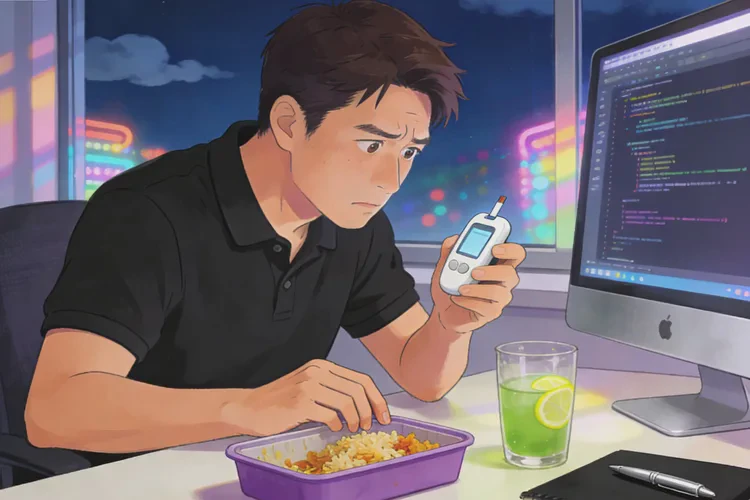 35岁晚餐血糖17.9是怎么回事(图1)