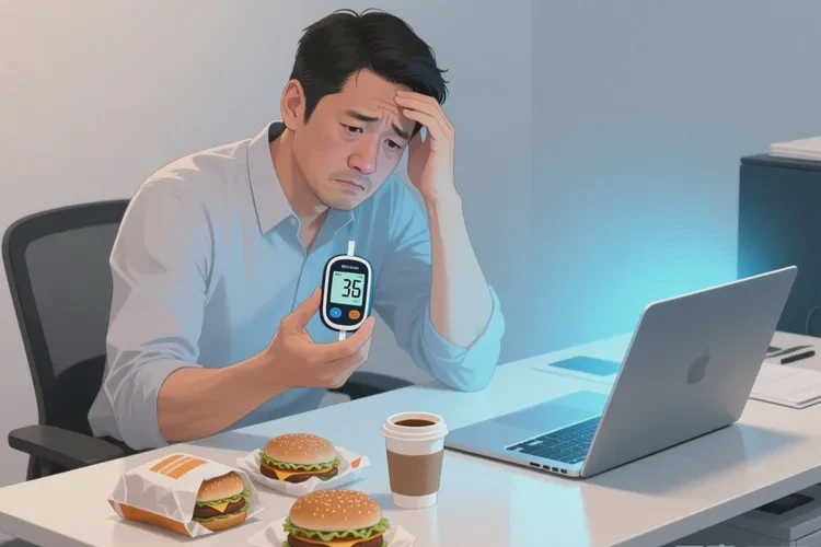 35岁晚餐血糖19.3是怎么回事(图1)