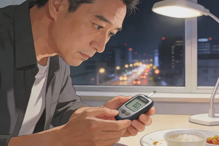 35岁晚餐血糖9点8是怎么回事(图1)