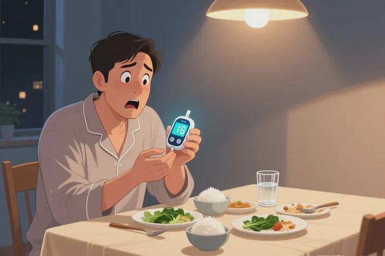 35岁晚餐血糖22.2是怎么回事(图1)