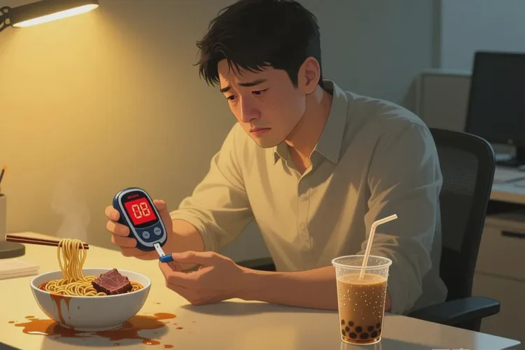 35岁晚餐血糖22.9是怎么回事(图1)