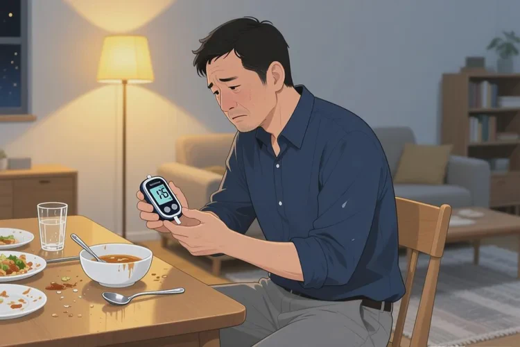 35岁晚餐血糖14.5是怎么回事(图1)