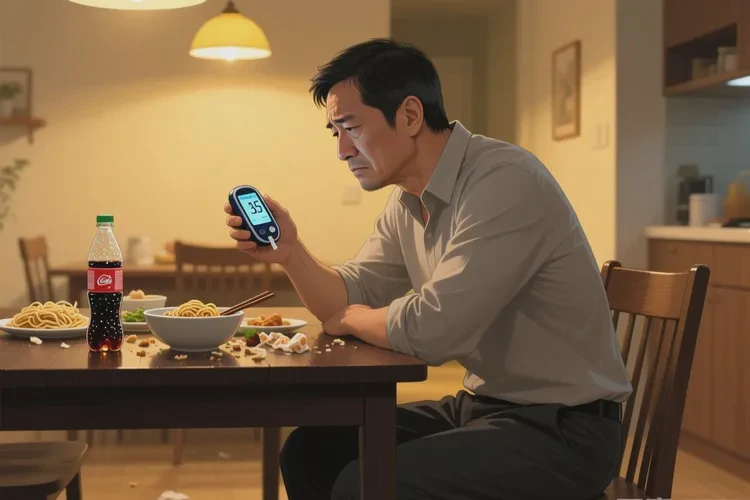 35岁晚餐血糖21.1是怎么回事(图1)