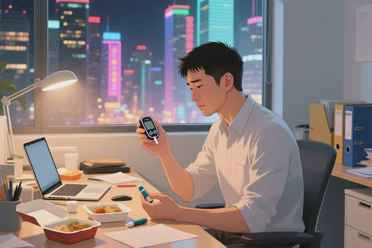 36岁晚餐血糖12.1是怎么回事(图1)