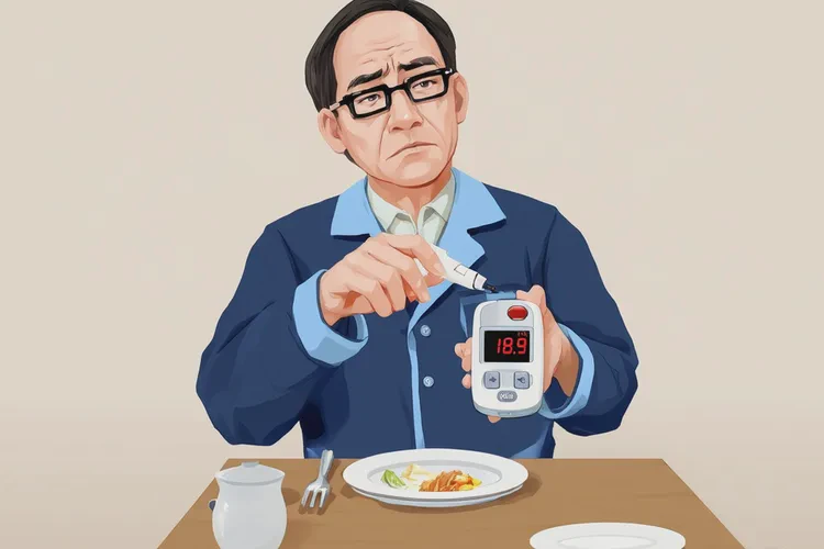 43岁晚餐血糖18.9是怎么回事(图1)