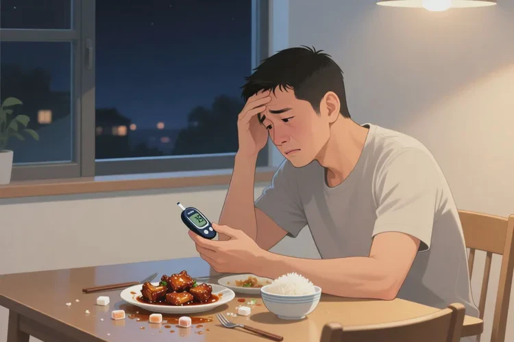 36岁晚餐血糖12点6是怎么回事(图1)