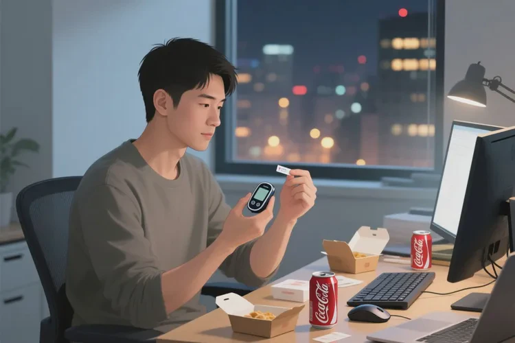 36岁晚餐血糖12点3是怎么回事(图1)