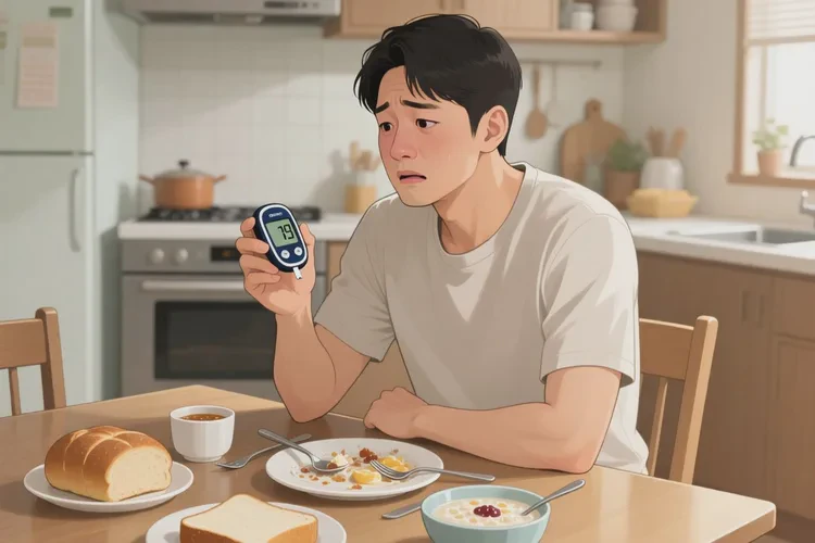 36岁早餐血糖12.9是怎么回事(图1)