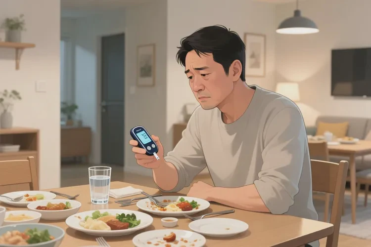 36歲晚餐血糖25.1是怎么回事(圖1)