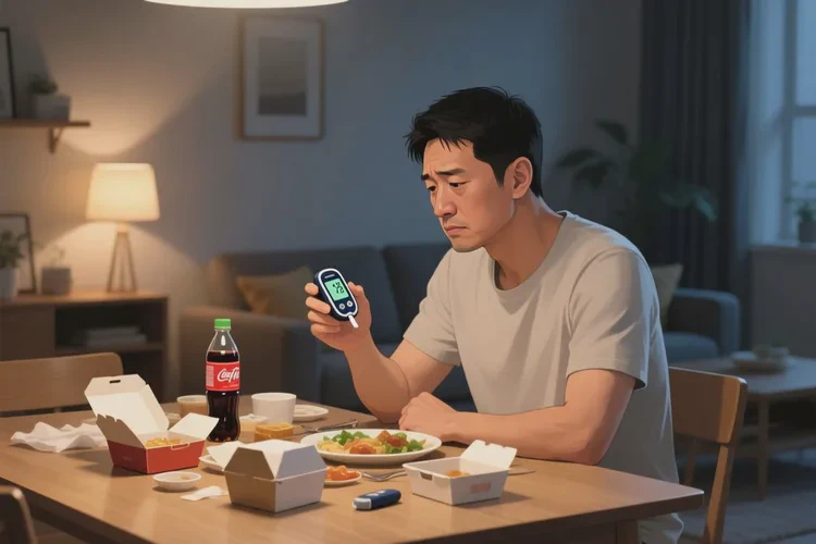 36歲晚餐血糖12點8是怎么回事(圖1)