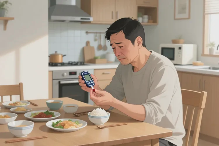 36歲晚餐血糖23.2是怎么回事(圖1)