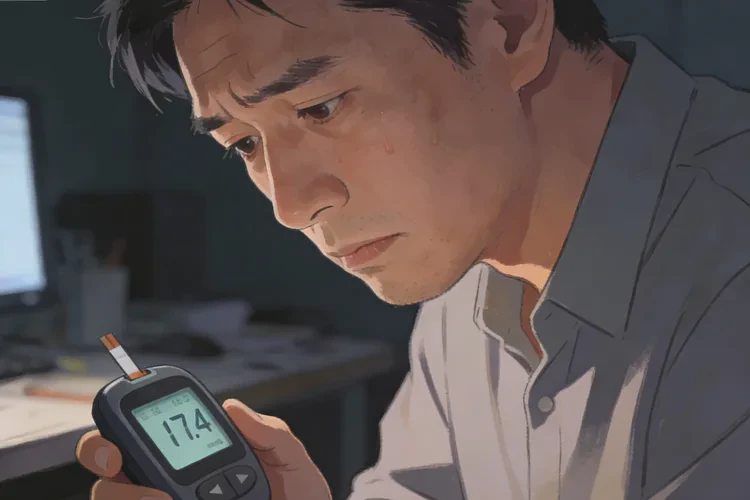 35岁晚上血糖17点4是怎么回事(图1)