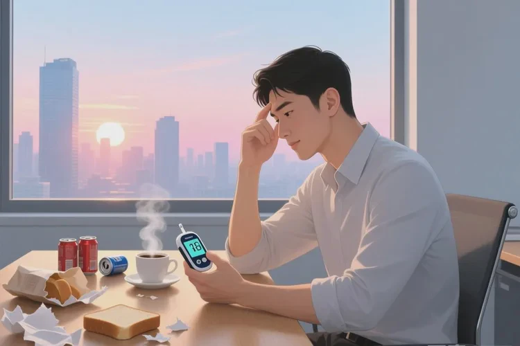 36歲早餐血糖25.8是怎么回事(圖1)