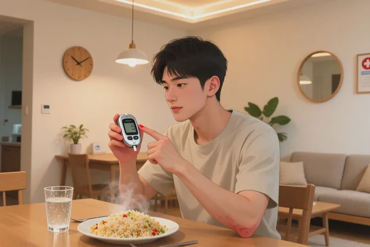 36歲晚餐血糖23.4是怎么回事(圖1)