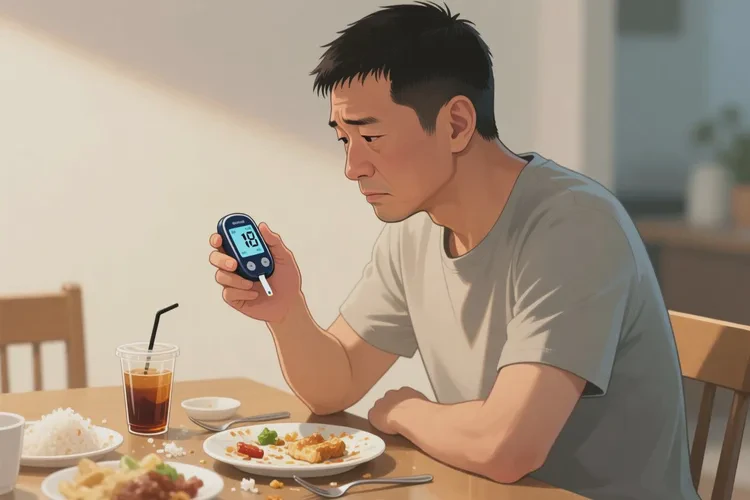 36岁晚餐血糖26.4是怎么回事(图1)