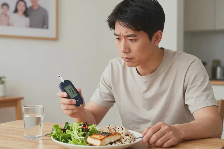 36岁晚餐血糖7.6是怎么回事(图1)