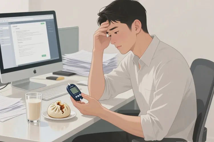 36岁早餐血糖22.1是怎么回事(图1)