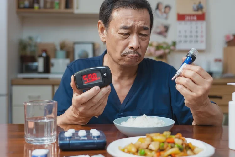 44岁中餐血糖24.8是怎么回事(图1)