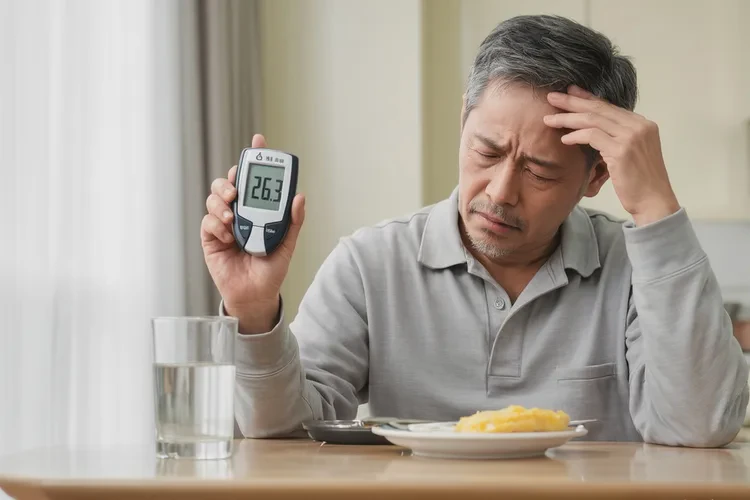 44岁早上空腹血糖26.3是怎么回事(图1)