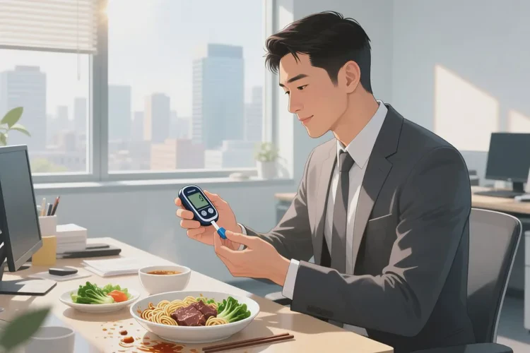 36岁中餐血糖8.7是怎么回事(图1)