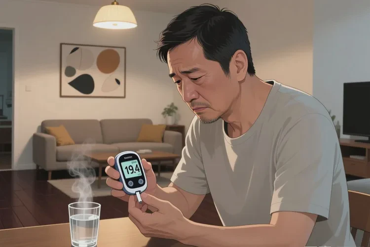 36岁晚上血糖19.4是怎么回事(图1)