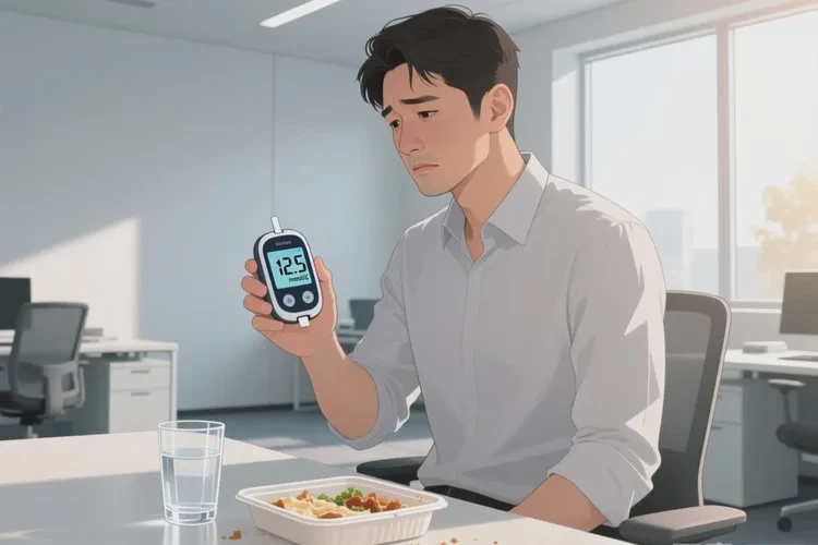 36歲中餐血糖7點(diǎn)3是怎么回事(圖1)