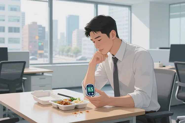 36歲中餐血糖6點(diǎn)5是怎么回事(圖1)