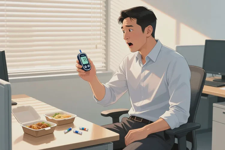 36歲中餐血糖14點(diǎn)2是怎么回事(圖1)