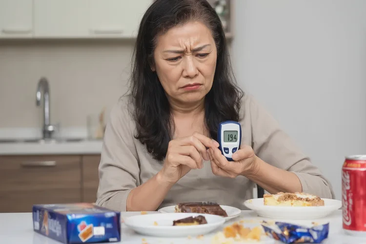 44岁晚餐血糖19.4是怎么回事(图1)