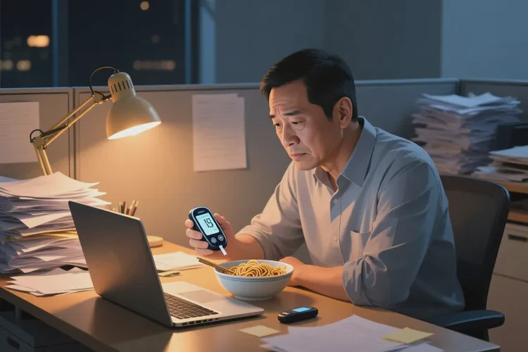 37岁晚餐血糖12.2是怎么回事(图1)