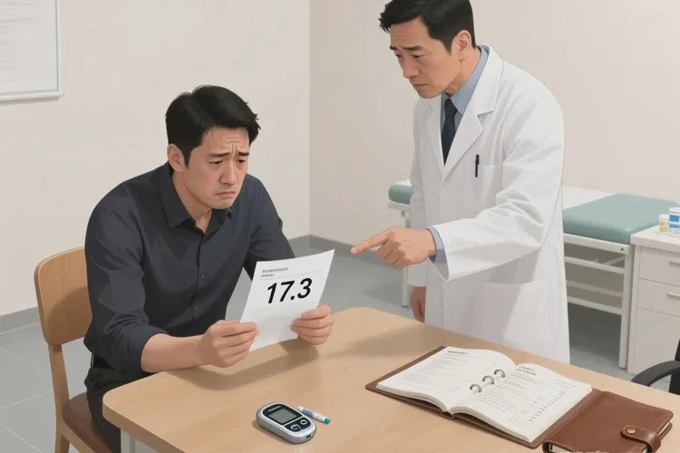 37岁空腹血糖17.3是怎么回事(图1)